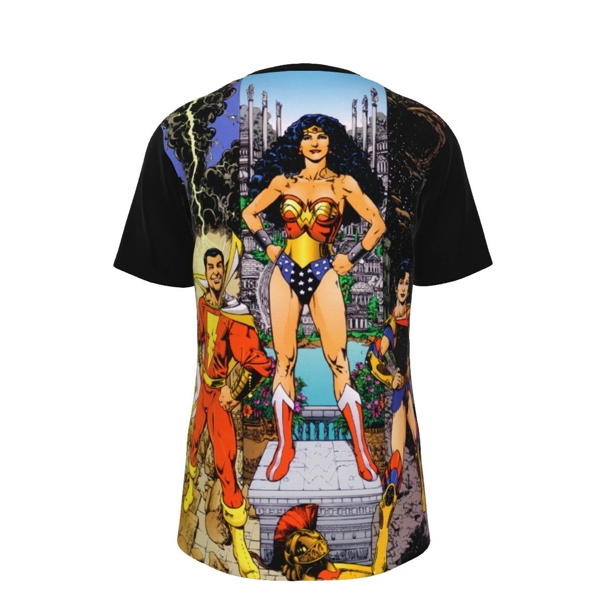 WONDER WOMAN JIMENEZ ALL OVER PRINT SHIRT, BUTTON UP & TANK