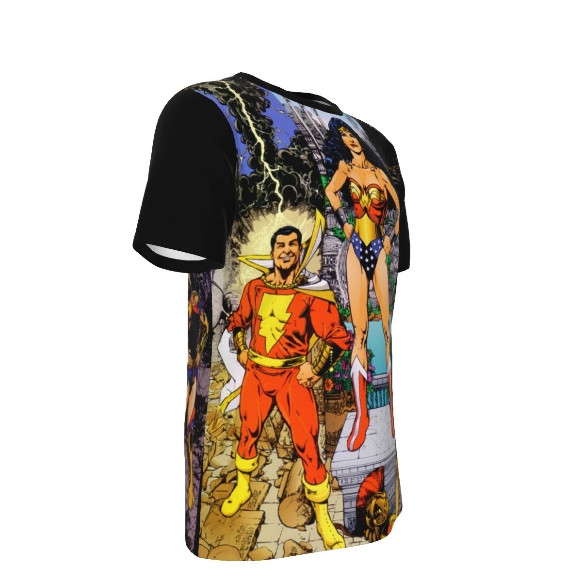WONDER WOMAN JIMENEZ ALL OVER PRINT SHIRT, BUTTON UP & TANK