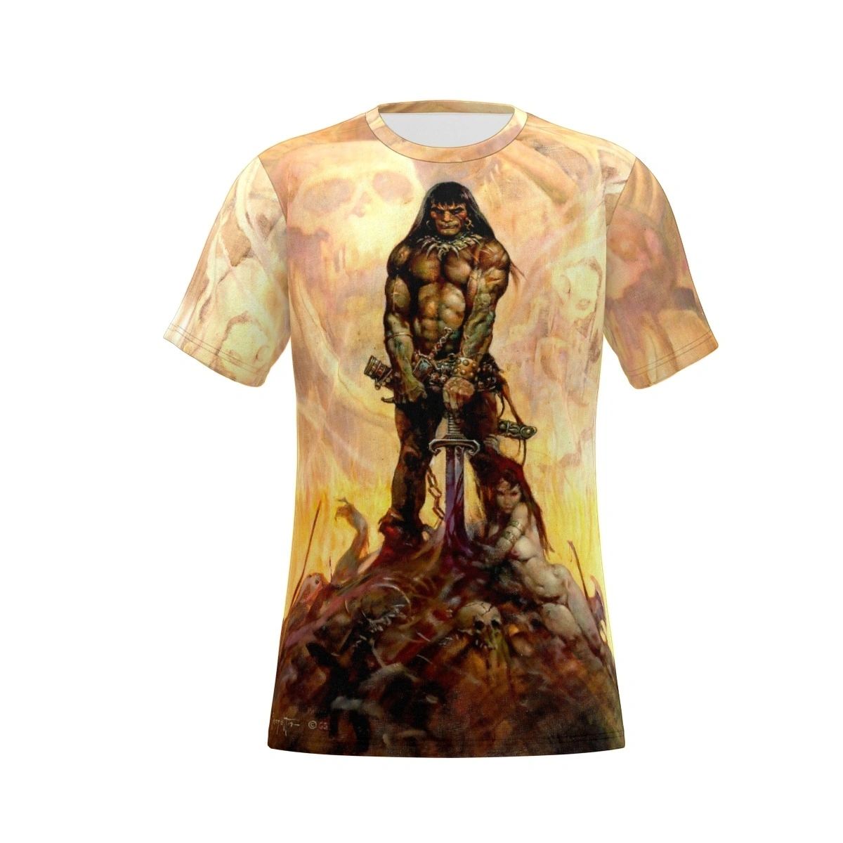 CONAN BY FRANK FRAZETTA ALL OVER PRINT SHIRT & TANK