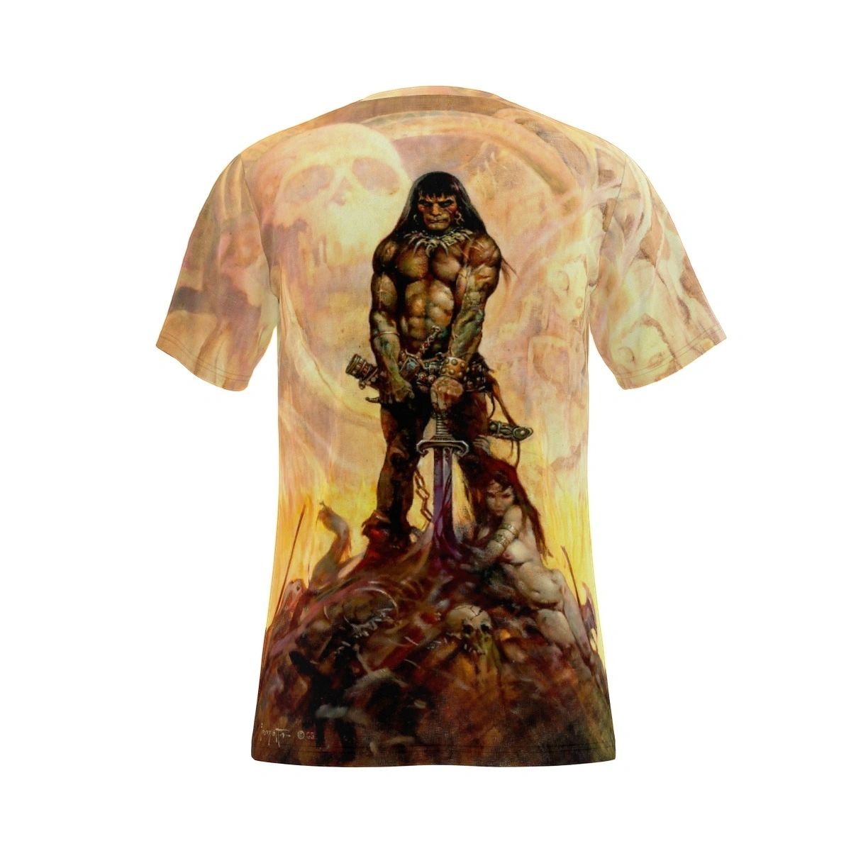 CONAN BY FRANK FRAZETTA ALL OVER PRINT SHIRT & TANK