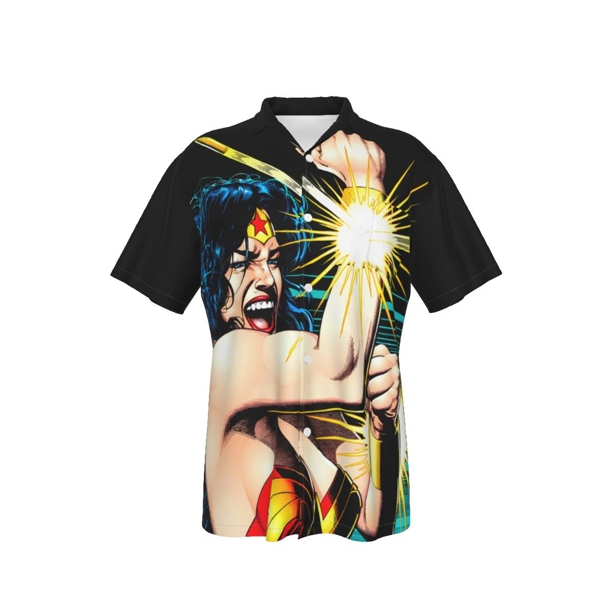 WONDER WOMAN BOLAND PINUP ALL OVER PRINT SHIRT & TANK