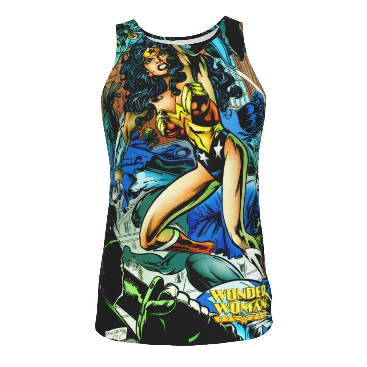 WONDER WOMAN PLUS ALL OVER PRINT SHIRT & TANK