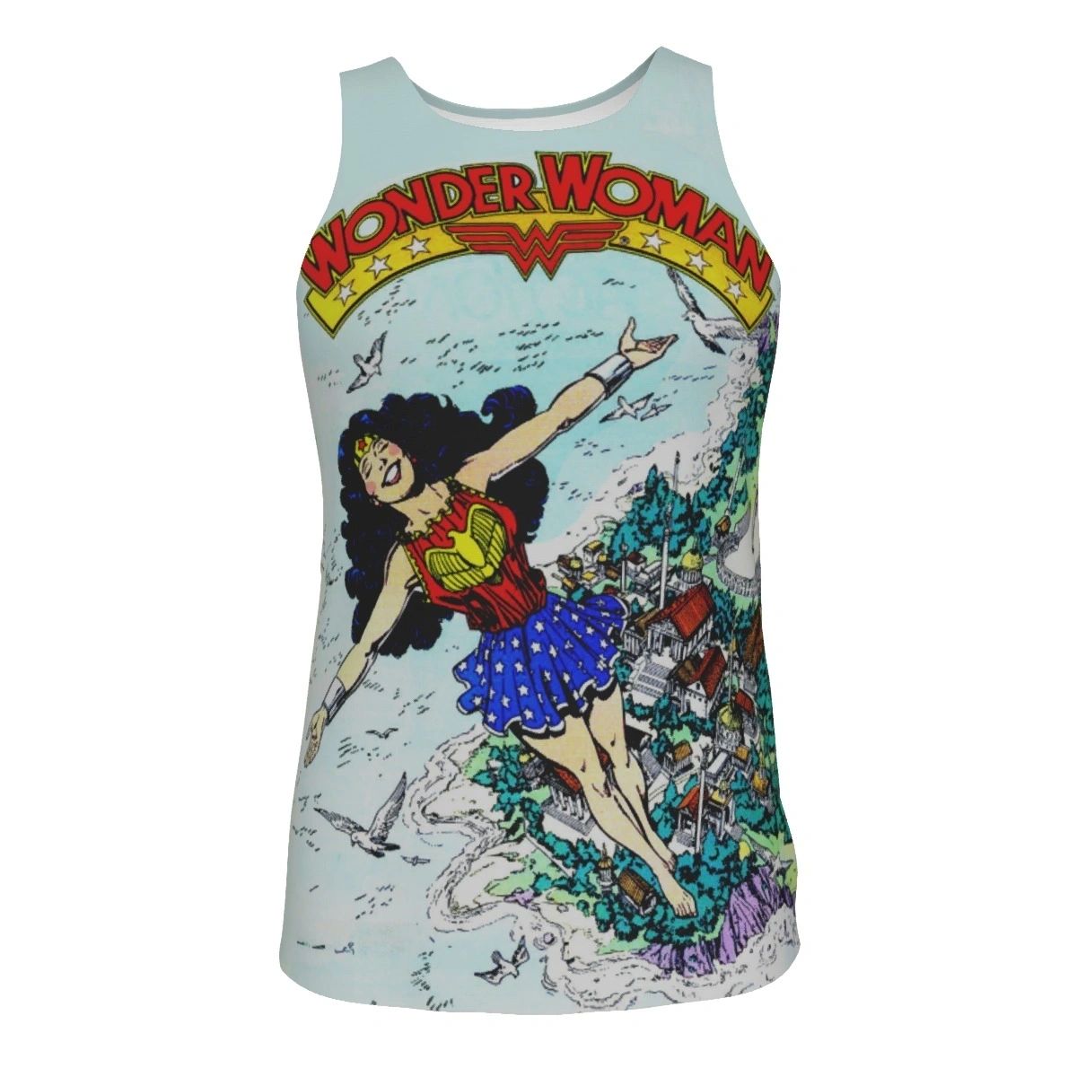 WONDER WOMAN 36 ALL OVER PRINT SHIRT & TANK