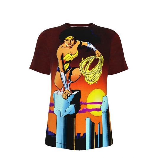WONDER WOMAN STUART IMMOMEN PINUP ALL OVER PRINT SHIRT & TANK