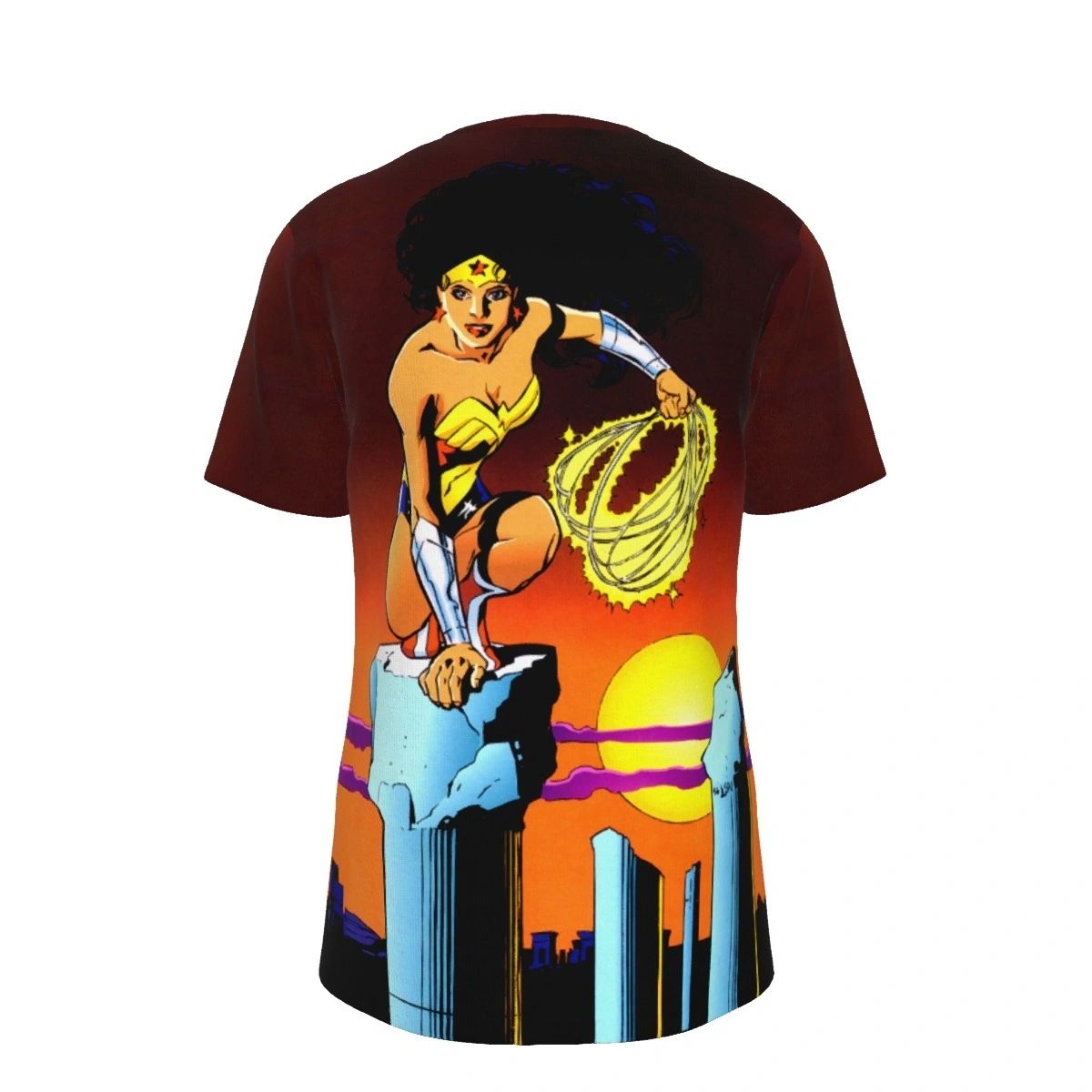 WONDER WOMAN STUART IMMOMEN PINUP ALL OVER PRINT SHIRT & TANK