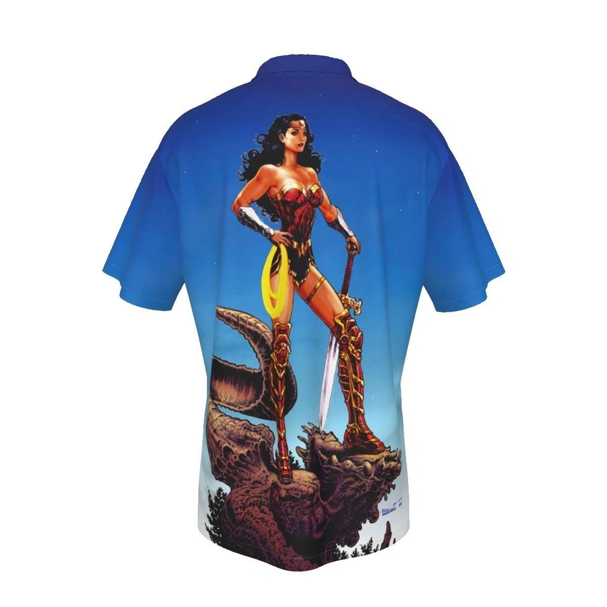WONDER WOMAN LIAM SHARP PINUP ALL OVER PRINT SHIRT & TANK