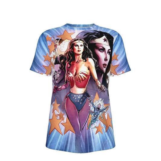 WONDER WOMAN 77 LINDA CARTER ALL OVER PRINT SHIRT & TANK