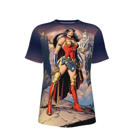 WONDER WOMAN JOSE LUIZ GARCIA LOPEZ PIN UP ALL OVER PRINT SHIRT & TANK