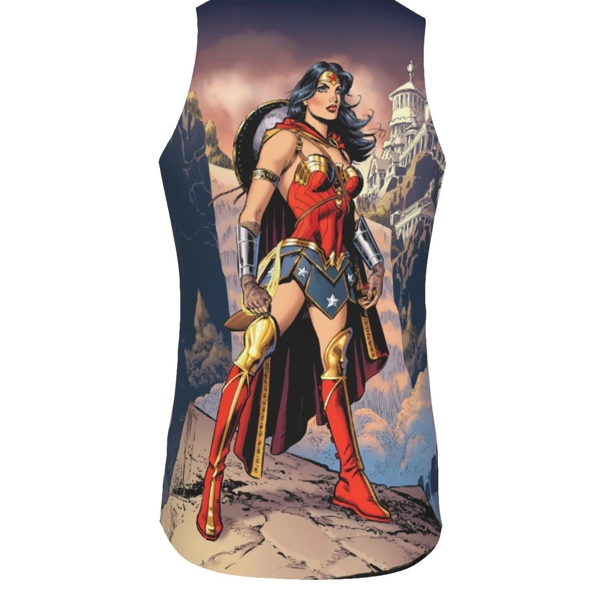 WONDER WOMAN JOSE LUIZ GARCIA LOPEZ PIN UP ALL OVER PRINT SHIRT & TANK