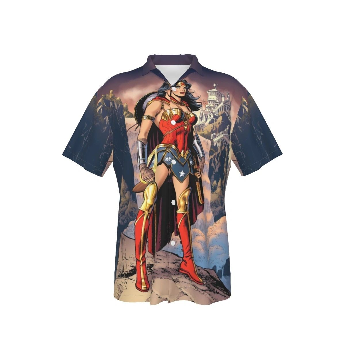 WONDER WOMAN JOSE LUIZ GARCIA LOPEZ PIN UP ALL OVER PRINT SHIRT & TANK