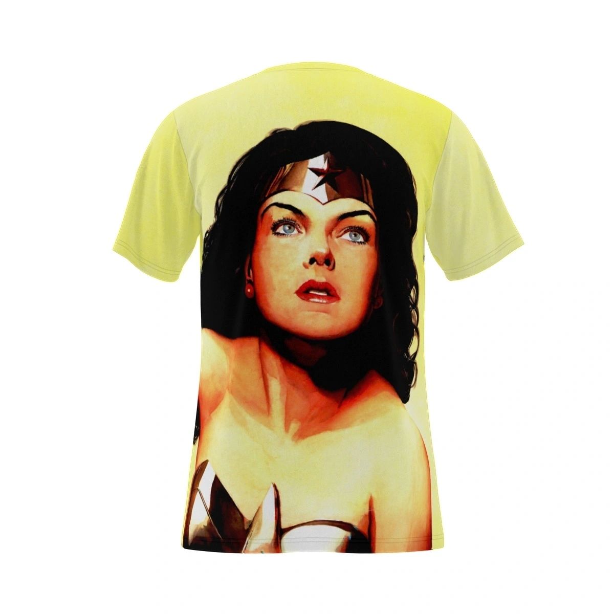 WONDER WOMAN CLOSE UP ROSS ART ALL OVER PRINT SHIRT & TANK