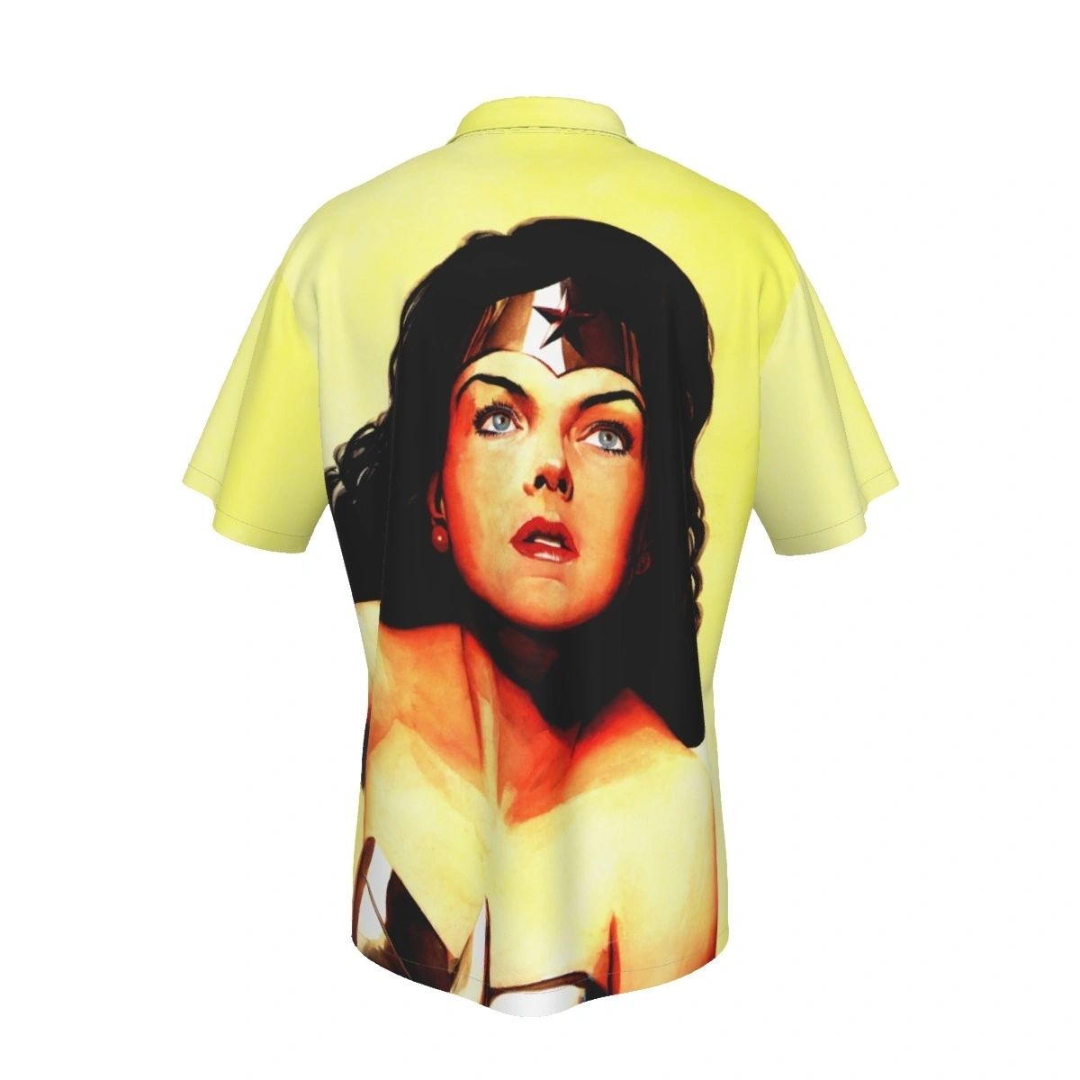 WONDER WOMAN CLOSE UP ROSS ART ALL OVER PRINT SHIRT & TANK