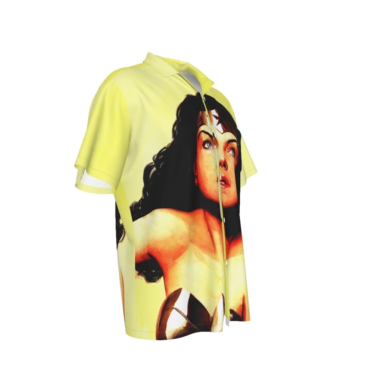 WONDER WOMAN CLOSE UP ROSS ART ALL OVER PRINT SHIRT & TANK