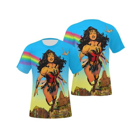 WONDER WOMAN 800 PAGE 2 ALL OVER PRINT SHIRT & TANK