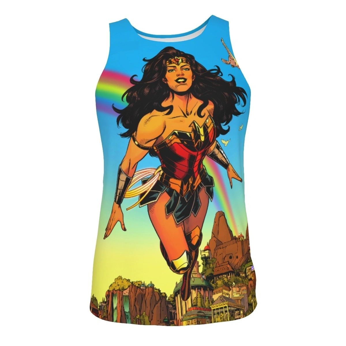 WONDER WOMAN 800 PAGE 2 ALL OVER PRINT SHIRT & TANK