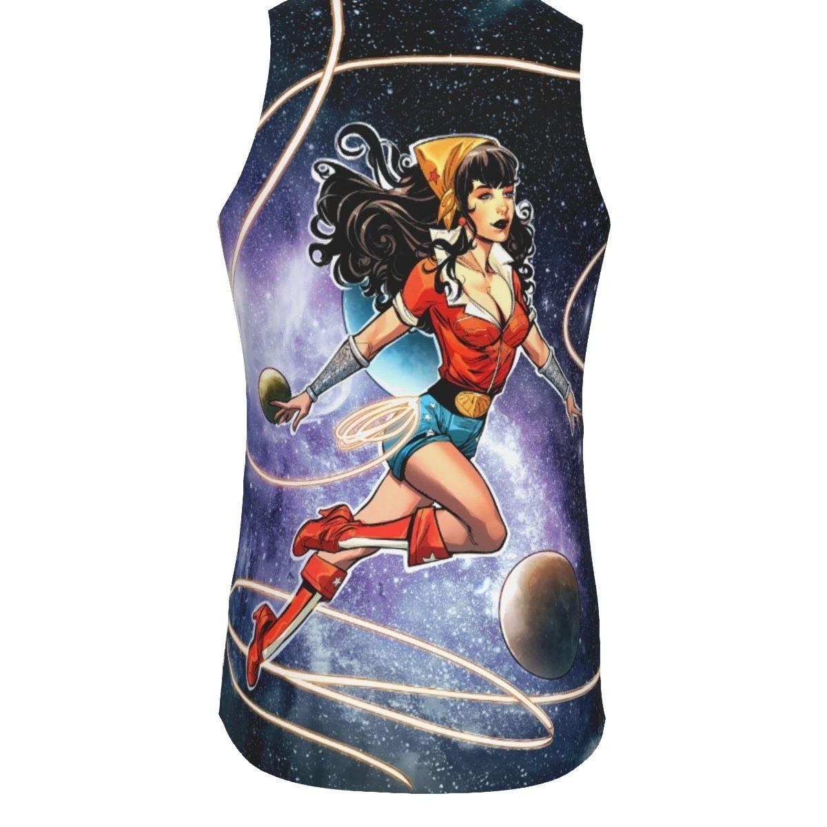 WONDER WOMAN BOMBSHELL PINUP ALL OVER PRINT SHIRT & TANK