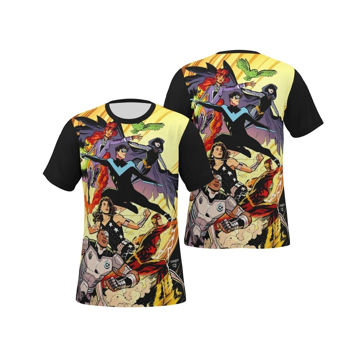 NEW TEEN TITANS TPB 2 OVER PRINT SHIRT & TANK