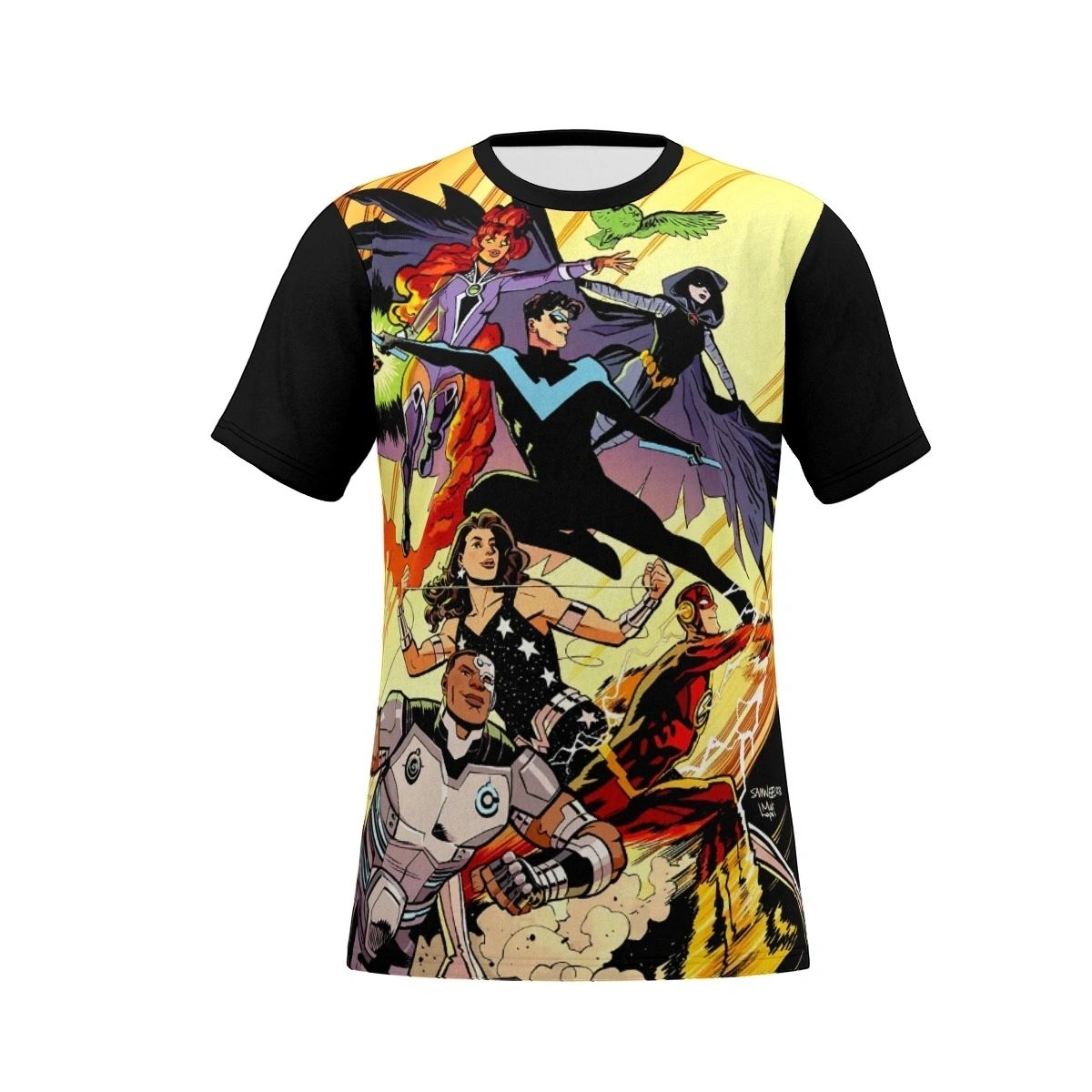 NEW TEEN TITANS TPB 2 OVER PRINT SHIRT & TANK
