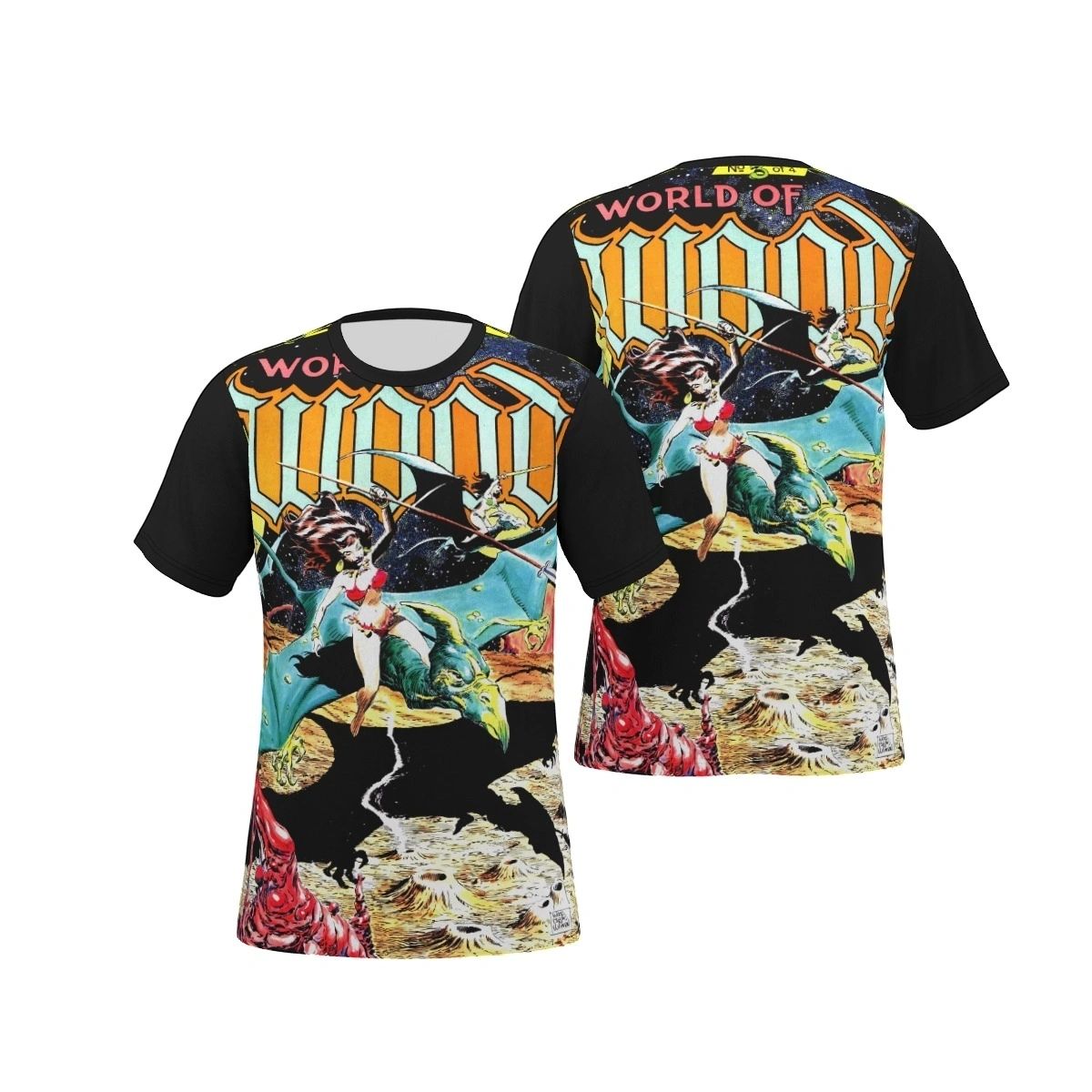 WORLD OF WOOD 3 OVER PRINT SHIRT & TANK- WALLY WOOD