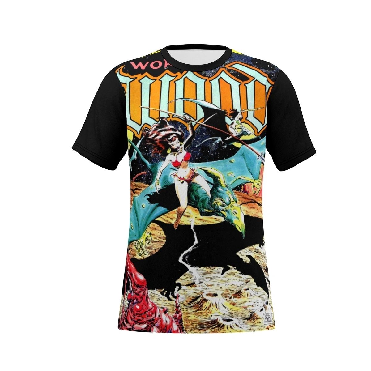 WORLD OF WOOD 3 OVER PRINT SHIRT & TANK- WALLY WOOD