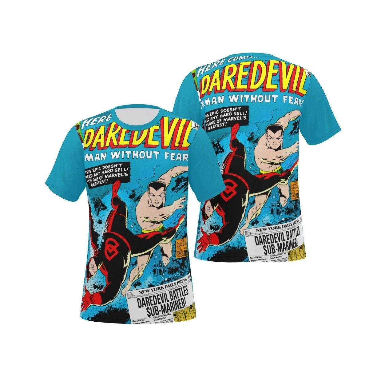 DAREDEVIL 7 OVER PRINT SHIRT & TANK- WALLY WOOD