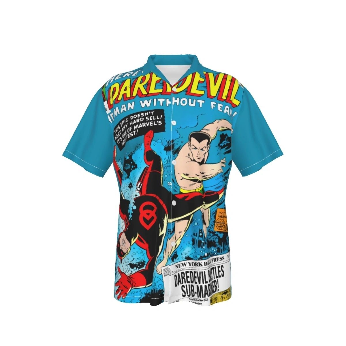 DAREDEVIL 7 OVER PRINT SHIRT & TANK- WALLY WOOD