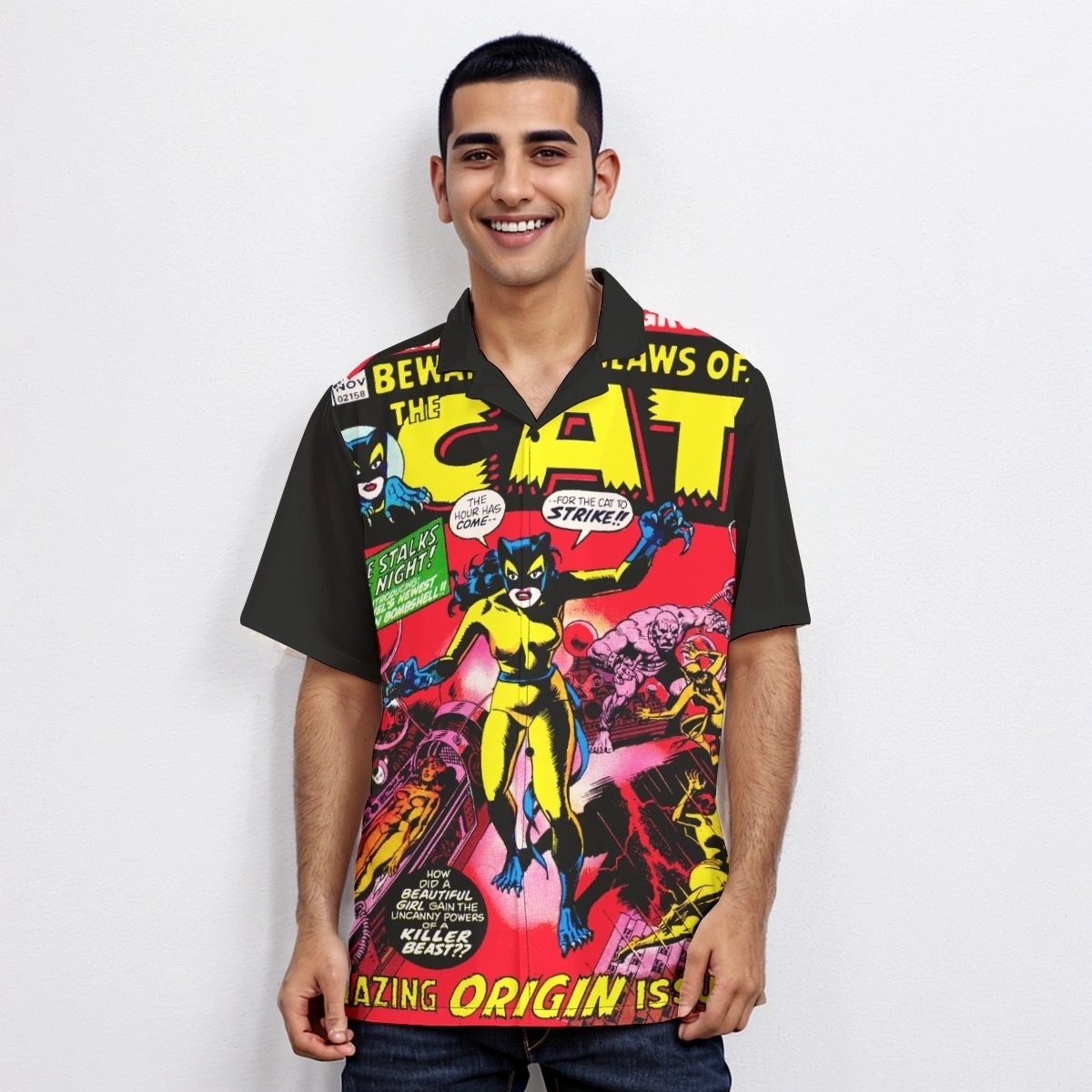 THE CAT 1 OVER PRINT SHIRT & TANK- WALLY WOOD