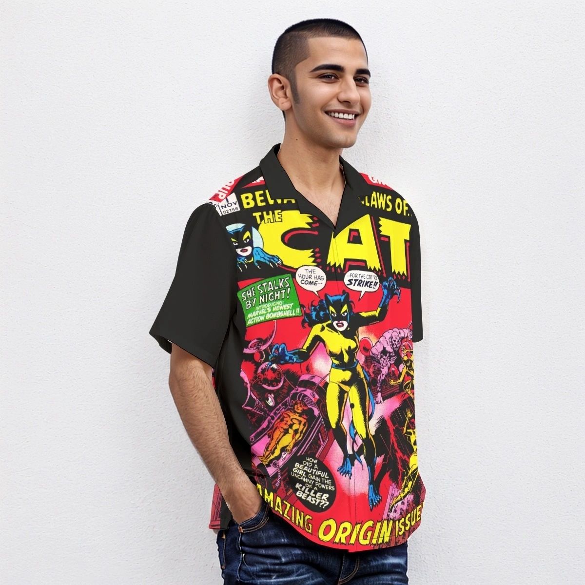 THE CAT 1 OVER PRINT SHIRT & TANK- WALLY WOOD
