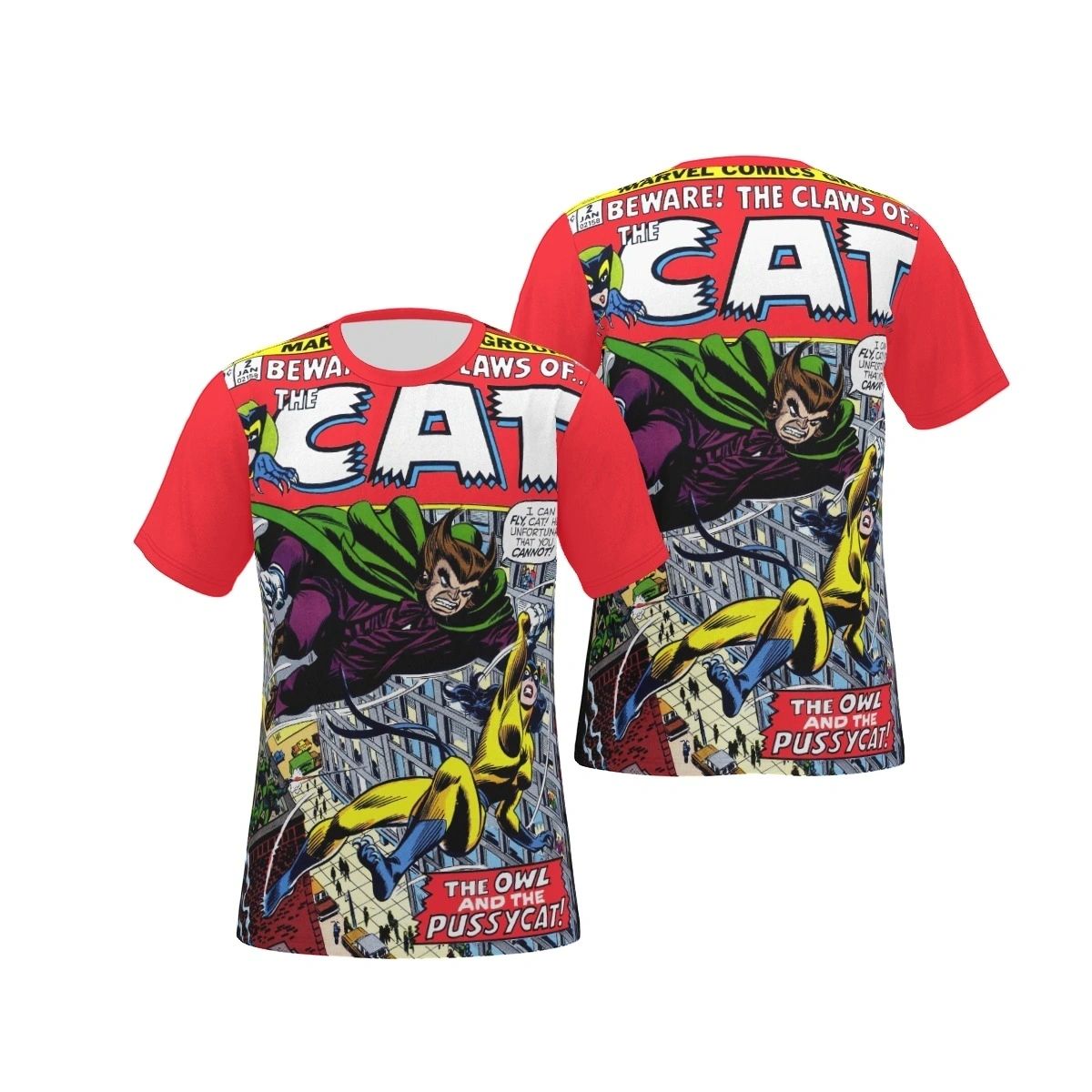 THE CAT 2 OVER PRINT SHIRT & TANK