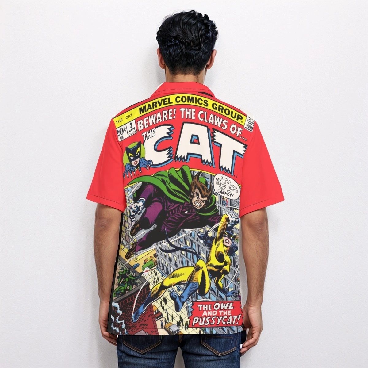 THE CAT 2 OVER PRINT SHIRT & TANK