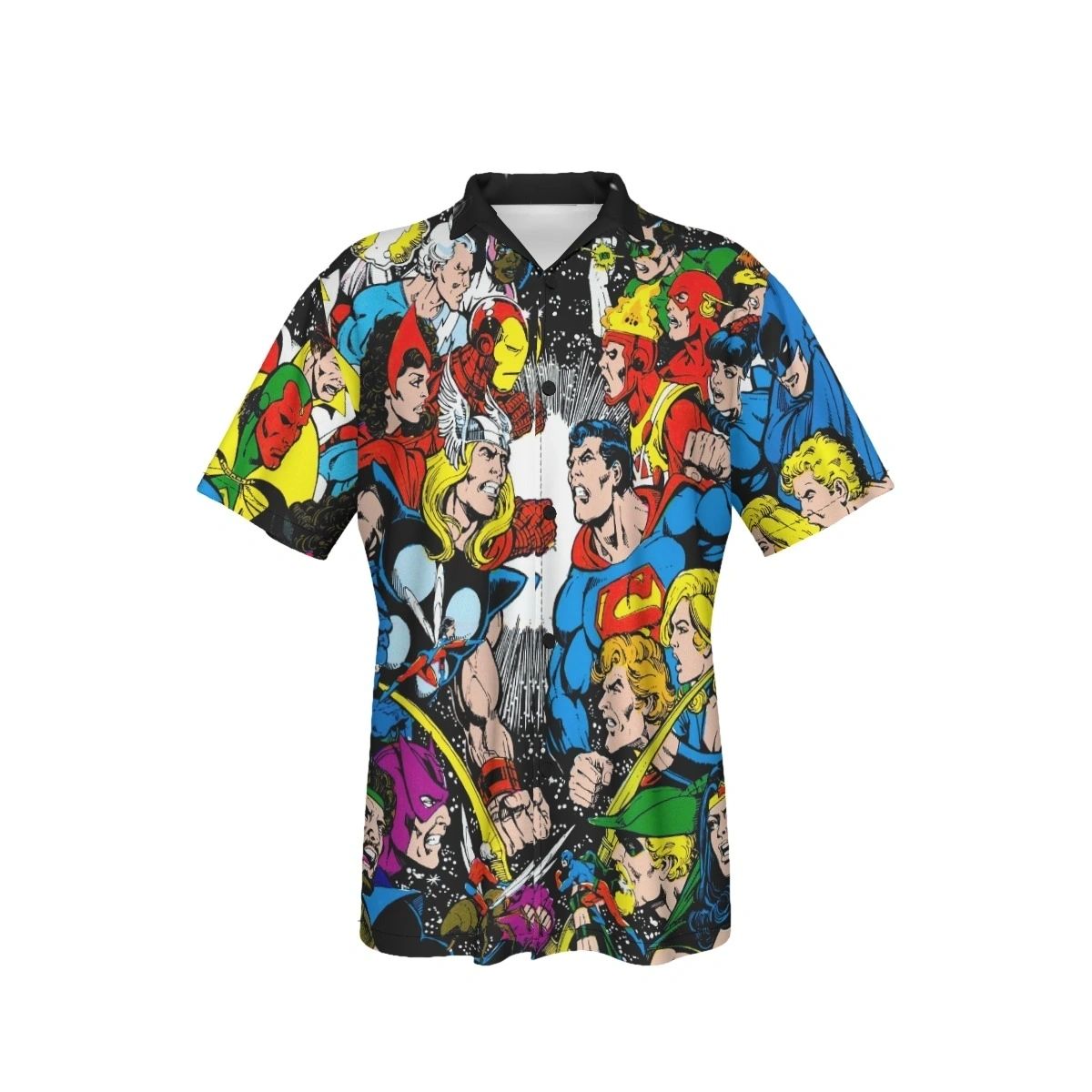 MARVEL VS DC OVER PRINT SHIRT & TANK - PEREZ ART