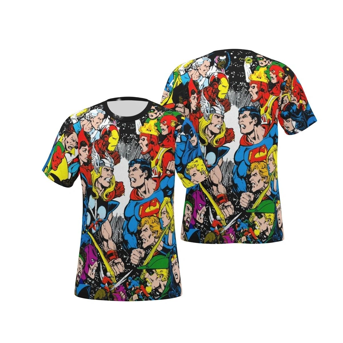 MARVEL VS DC OVER PRINT SHIRT & TANK - PEREZ ART