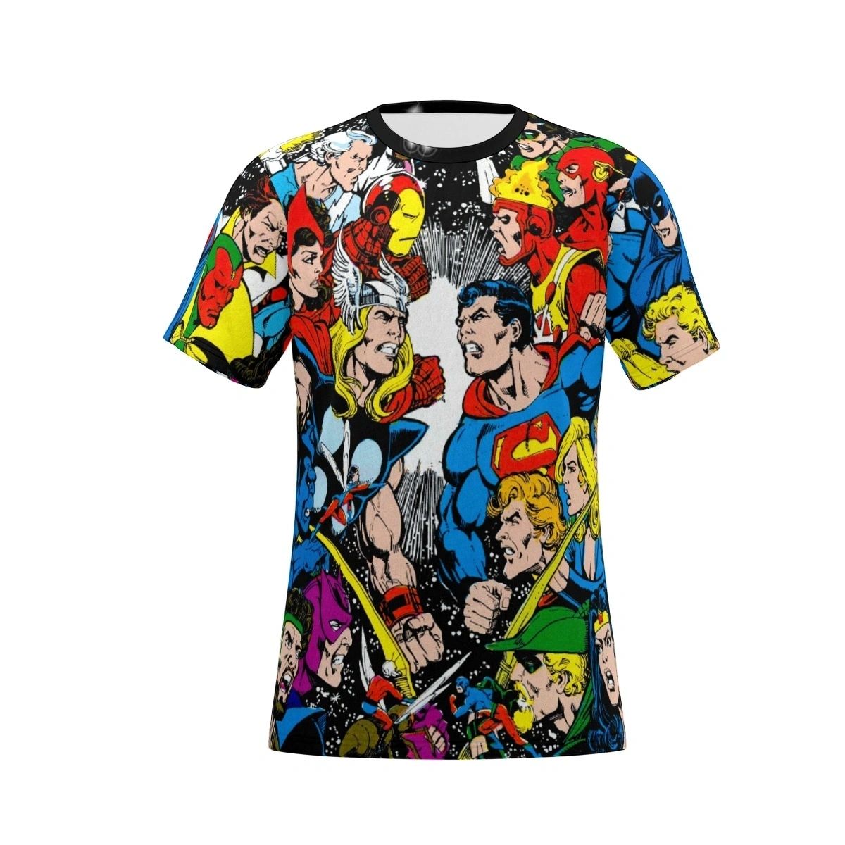 MARVEL VS DC OVER PRINT SHIRT & TANK - PEREZ ART