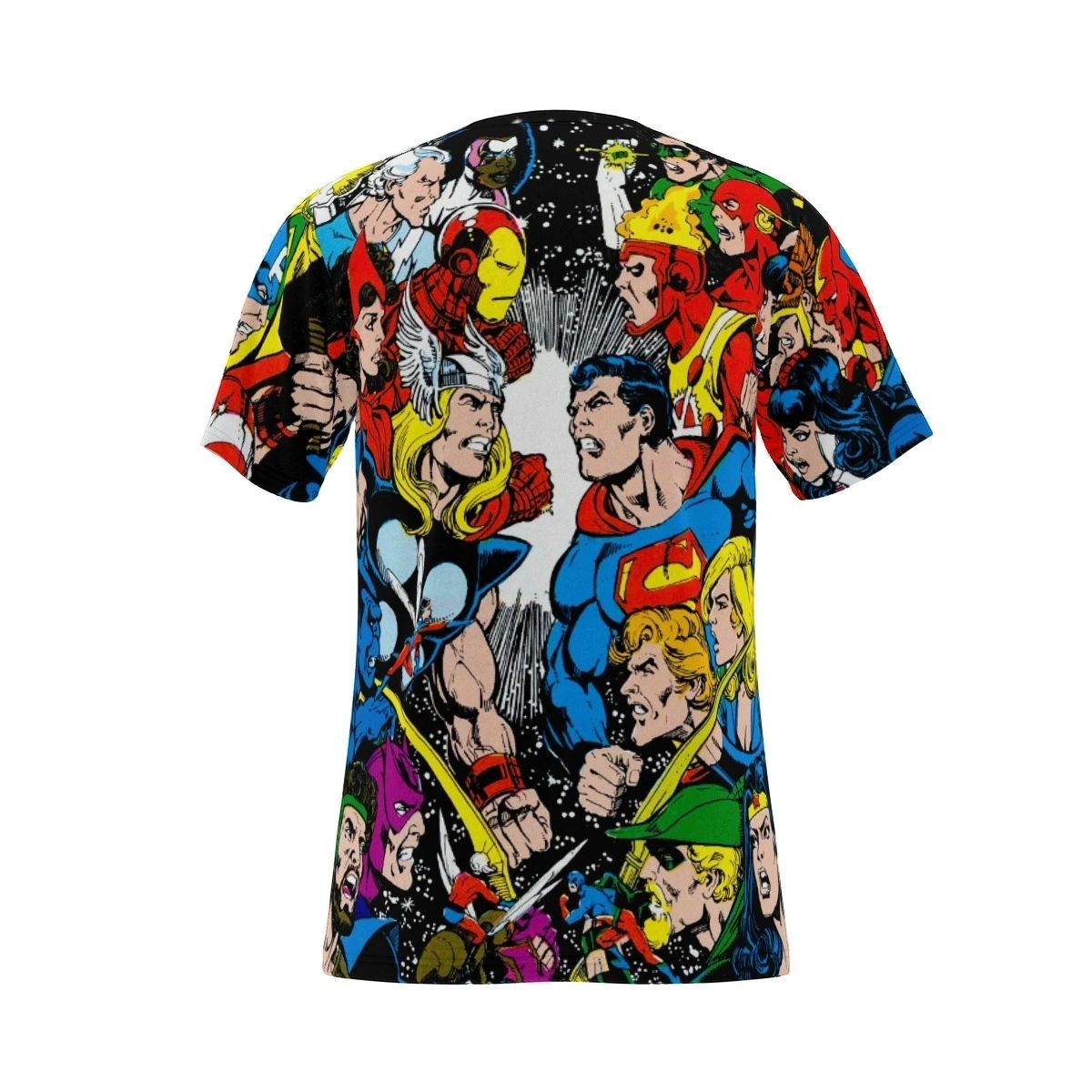 MARVEL VS DC OVER PRINT SHIRT & TANK - PEREZ ART