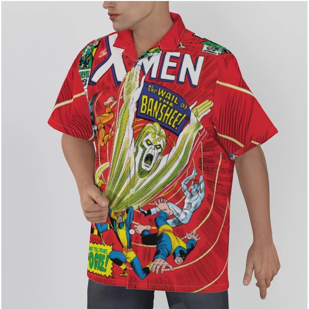 XMEN 28 OVER PRINT SHIRT & TANK - BANSHEE