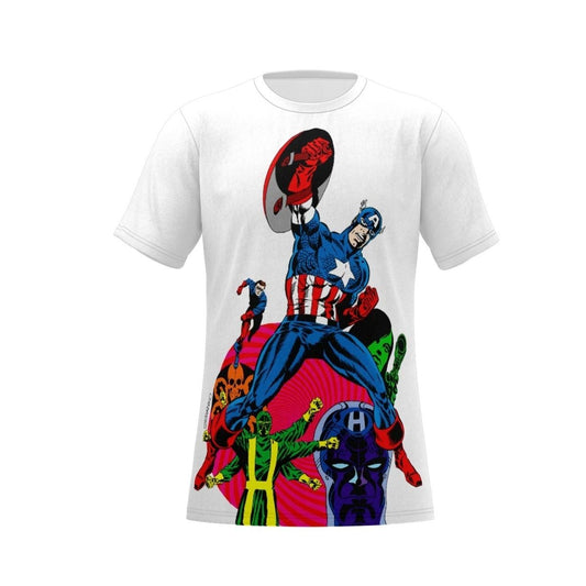 CAPTAIN AMERICA 111 OVER PRINT SHIRT & TANK - STERANKO ART