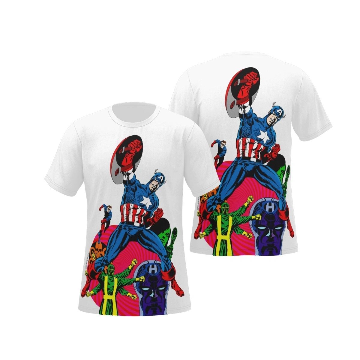 CAPTAIN AMERICA 111 OVER PRINT SHIRT & TANK - STERANKO ART