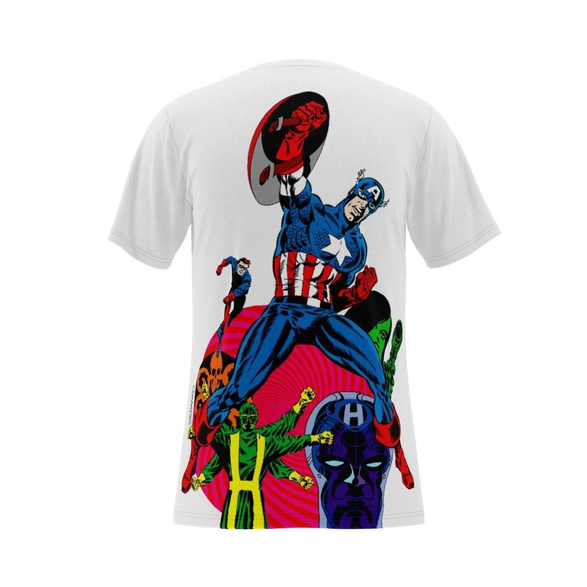 CAPTAIN AMERICA 111 OVER PRINT SHIRT & TANK - STERANKO ART