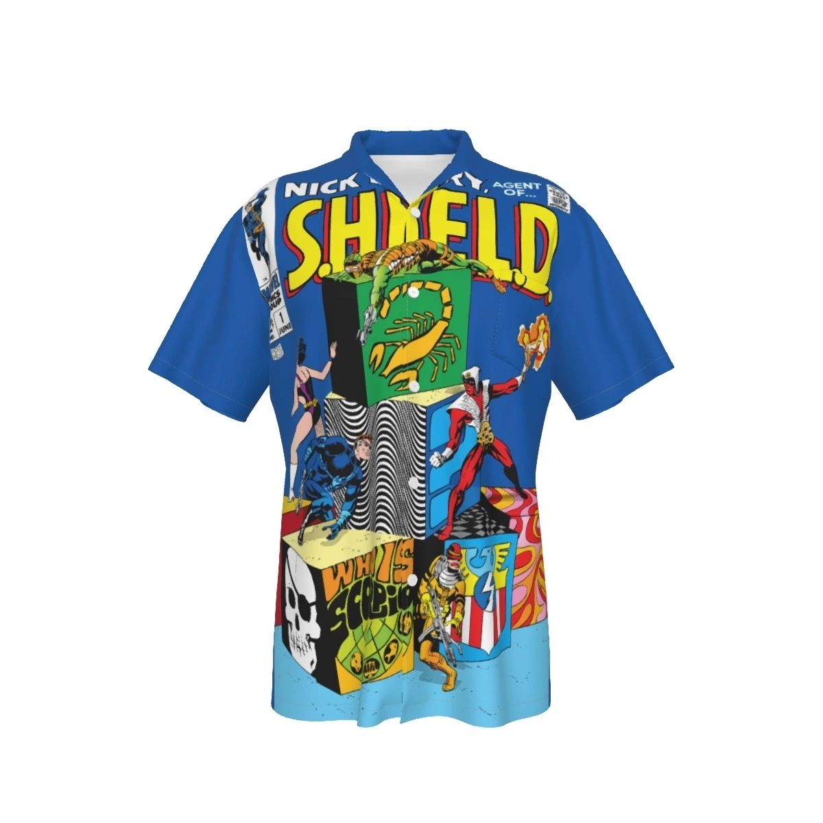 NICK FURY AGENT OF SHIELD 1 OVER PRINT SHIRT & TANK - STERANKO ART