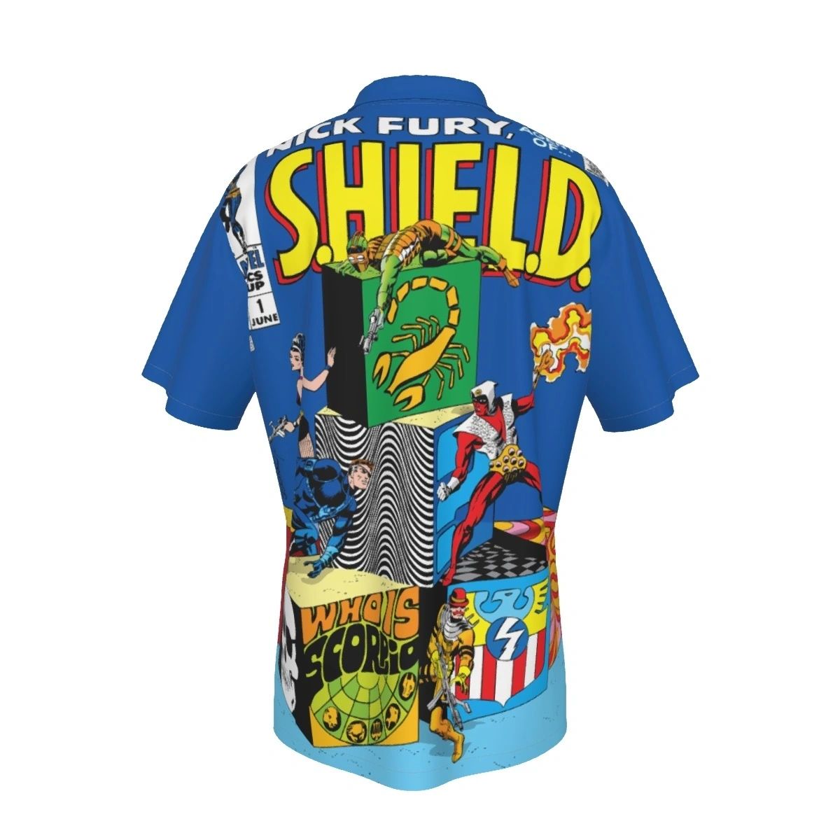 NICK FURY AGENT OF SHIELD 1 OVER PRINT SHIRT & TANK - STERANKO ART