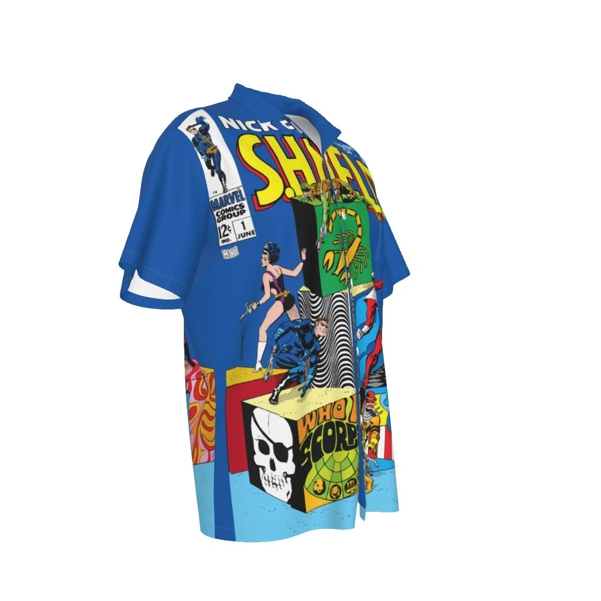 NICK FURY AGENT OF SHIELD 1 OVER PRINT SHIRT & TANK - STERANKO ART