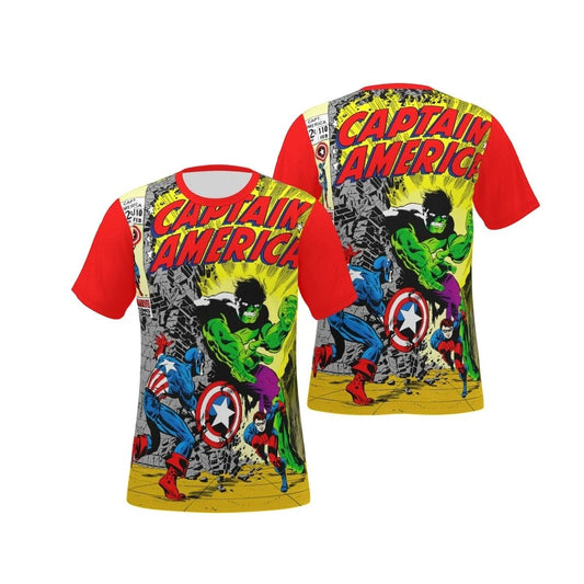 CAPTAIN AMERICA 110 OVER PRINT SHIRT & TANK - STERANKO ART