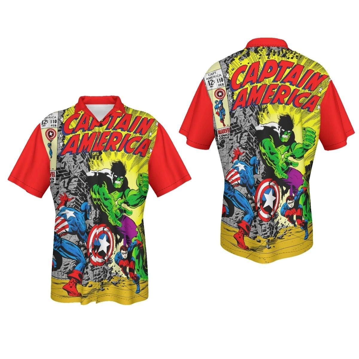 CAPTAIN AMERICA 110 OVER PRINT SHIRT & TANK - STERANKO ART