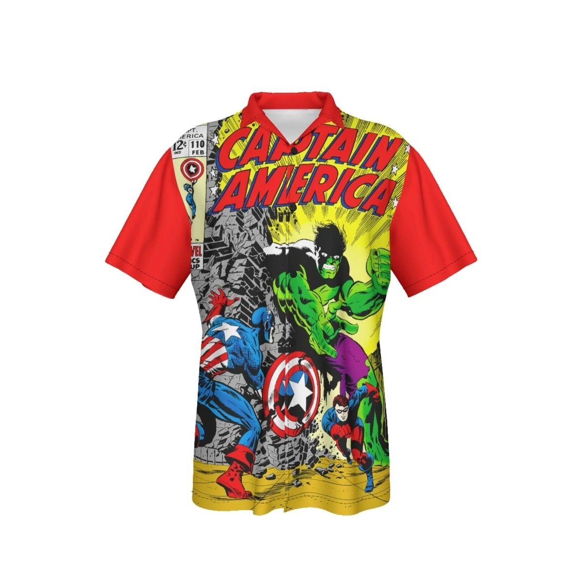 CAPTAIN AMERICA 110 OVER PRINT SHIRT & TANK - STERANKO ART