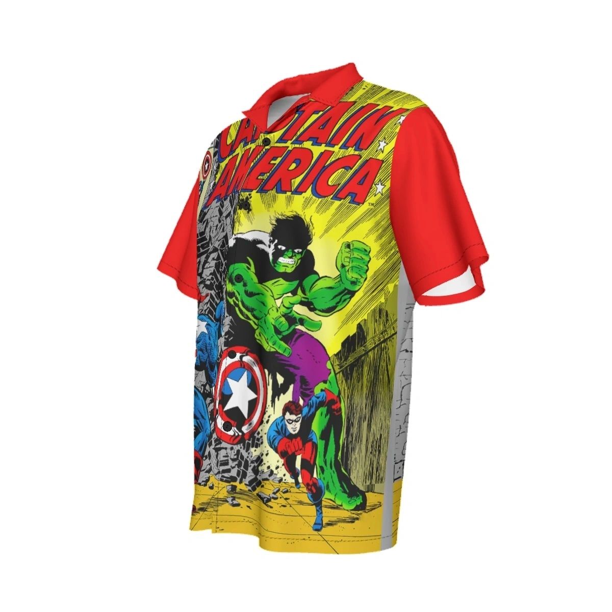 CAPTAIN AMERICA 110 OVER PRINT SHIRT & TANK - STERANKO ART