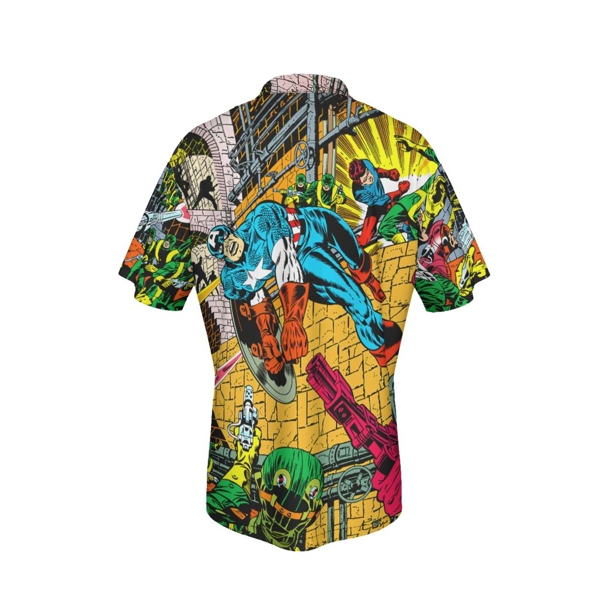 CAPTAIN AMERICA ACTION PAGE OVER PRINT SHIRT & TANK - STERANKO ART