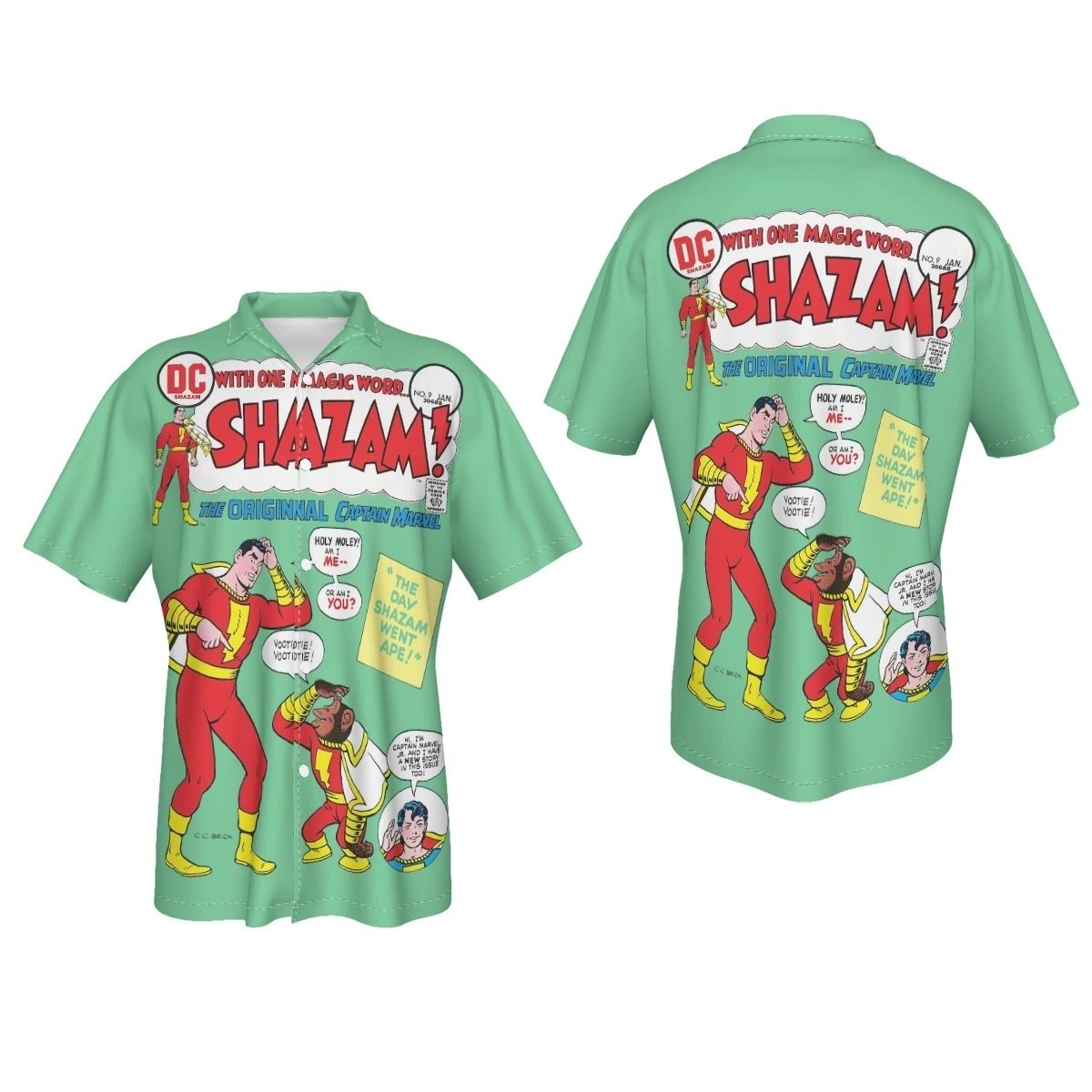 SHAZAM 9 PINUP OVER PRINT SHIRT & TANK