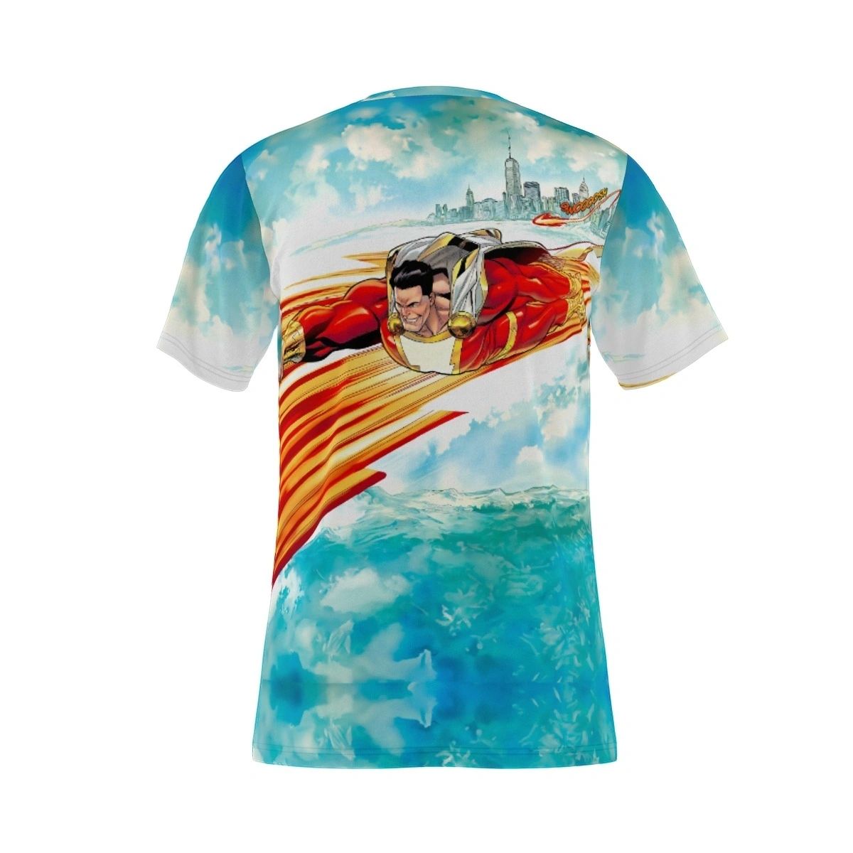 SHAZAM 1 V4 SPLASH OVER PRINT SHIRT & TANK