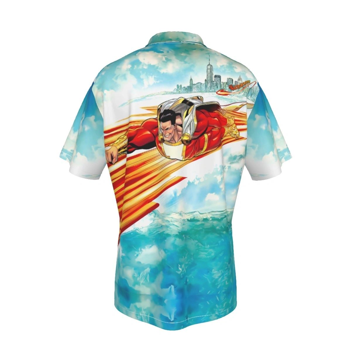 SHAZAM 1 V4 SPLASH OVER PRINT SHIRT & TANK