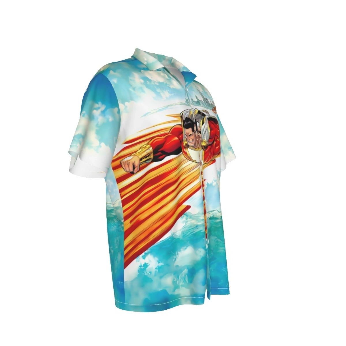 SHAZAM 1 V4 SPLASH OVER PRINT SHIRT & TANK